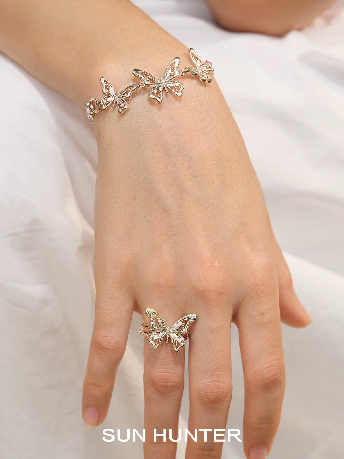 Sun Hunter Mystic Butterfly Ring with Elegant Design, Perfect for Butterfly Jewelry Lovers