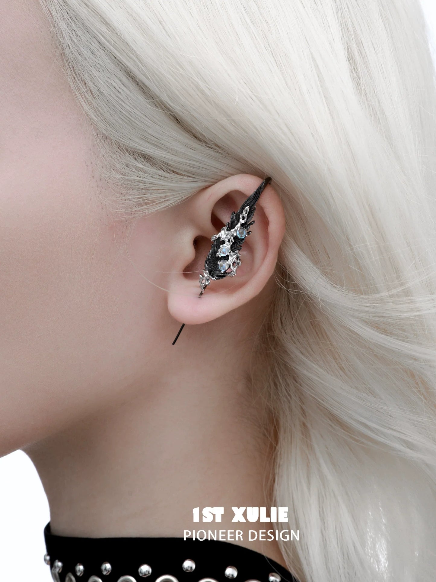 Elegant mystic feather piercing earring designed for a unique and stylish look