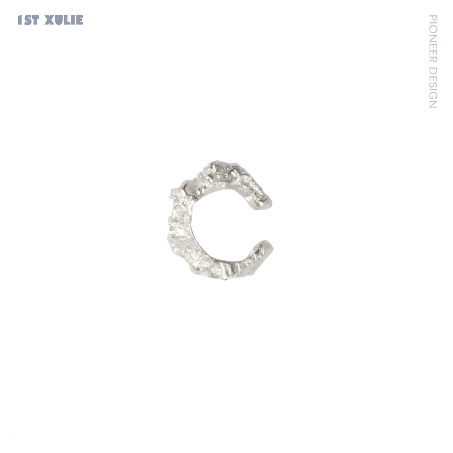 Frosted ear cuff by 1ST XULIE showcasing a unique textured design for trendy ear accessories