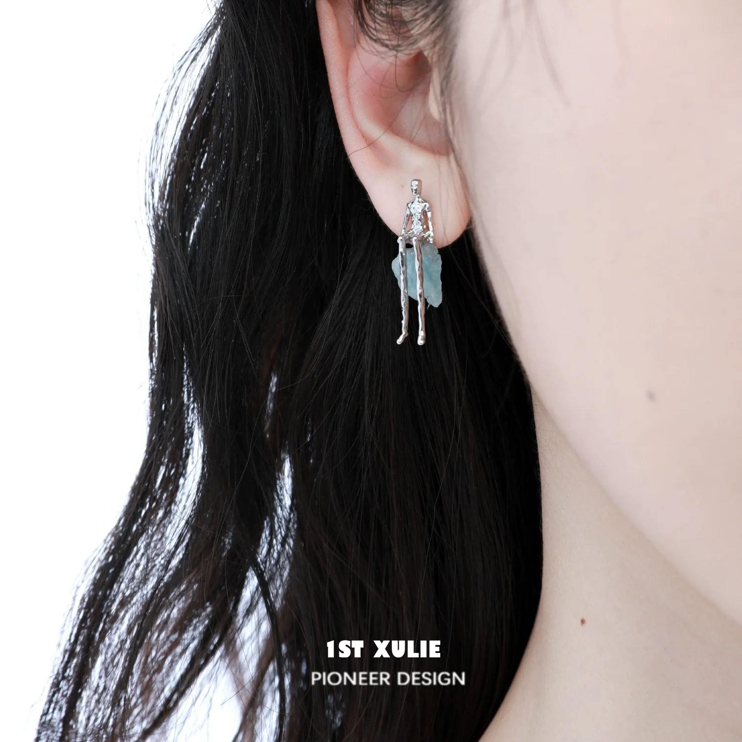 Y2K modern muse stud earrings featuring a unique design with pastel accents for a trendy look
