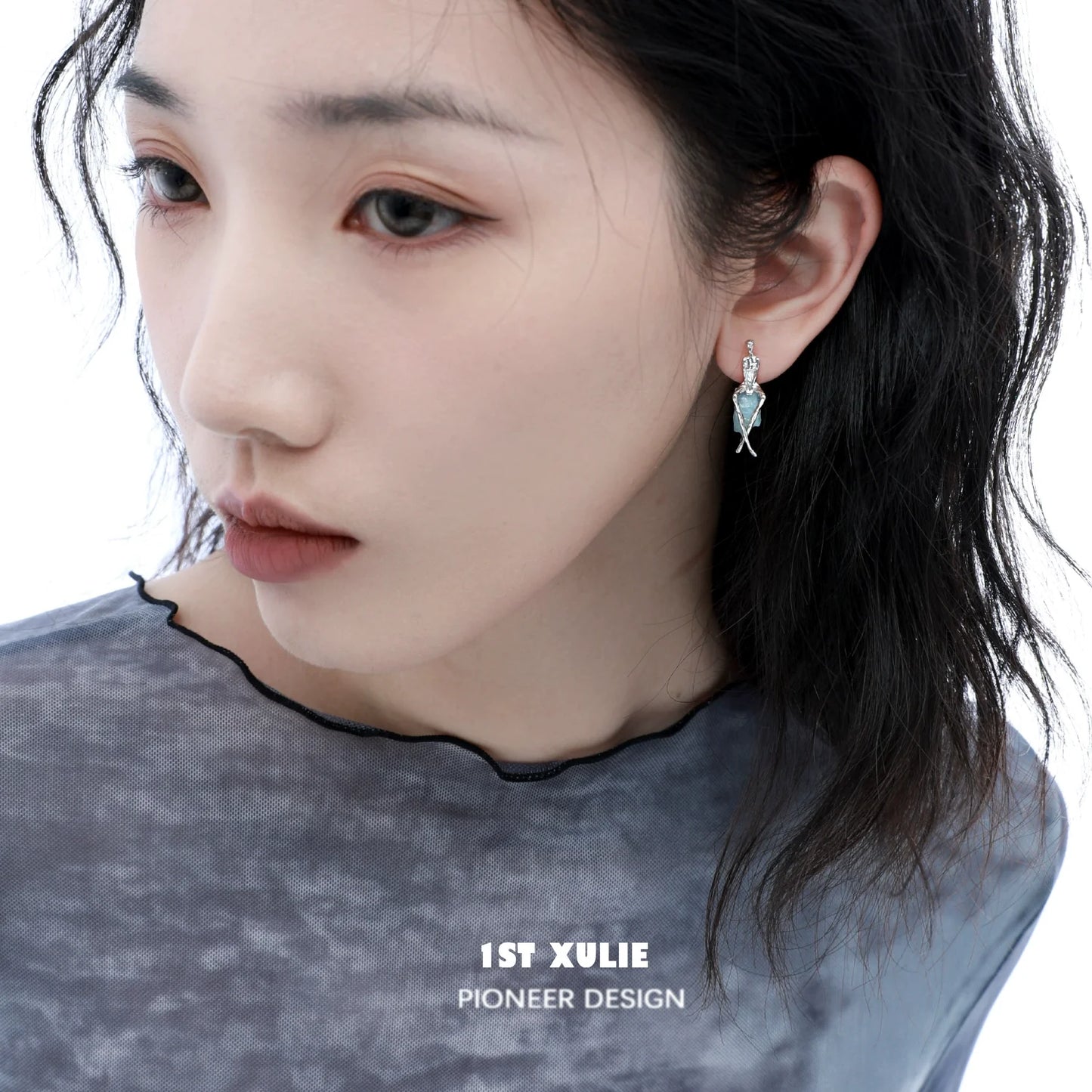 Y2K modern muse stud earrings featuring a unique design, perfect for contemporary fashion enthusiasts