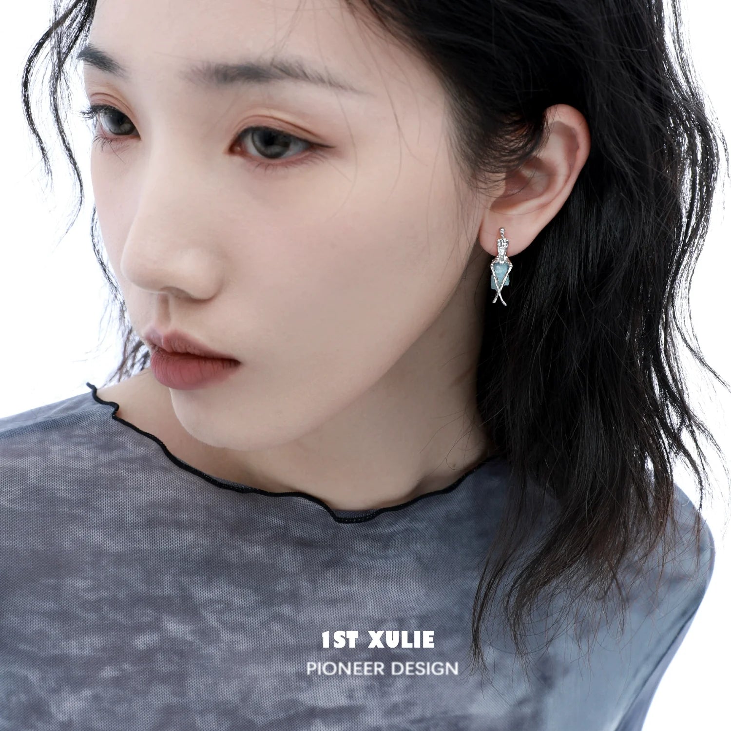 Y2K modern muse stud earrings featuring a unique design, perfect for contemporary fashion enthusiasts