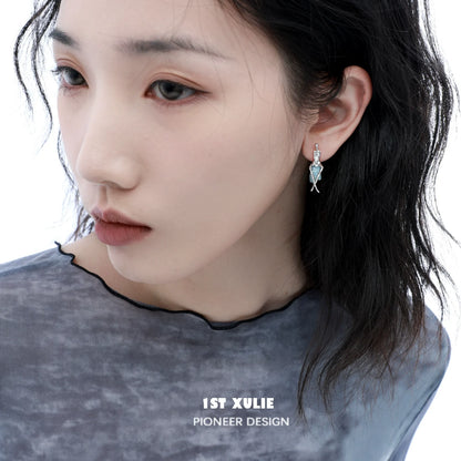 Y2K modern muse stud earrings featuring a unique design, perfect for contemporary fashion enthusiasts