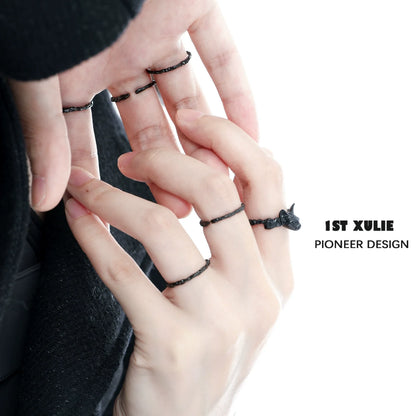 Y2K silver ring collection featuring unique designs for trendy fashion accessories