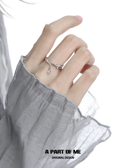 Stylish A PART OF ME silver dragon ring with intricate design showcased on a hand