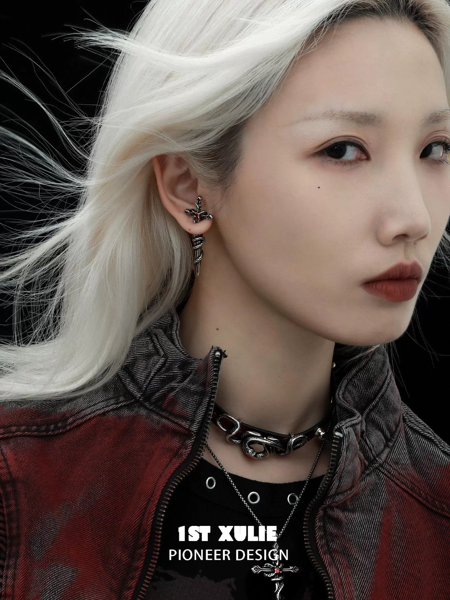Slytherin snake earrings from 1STXULIE featuring a stylish design perfect for fans of the house