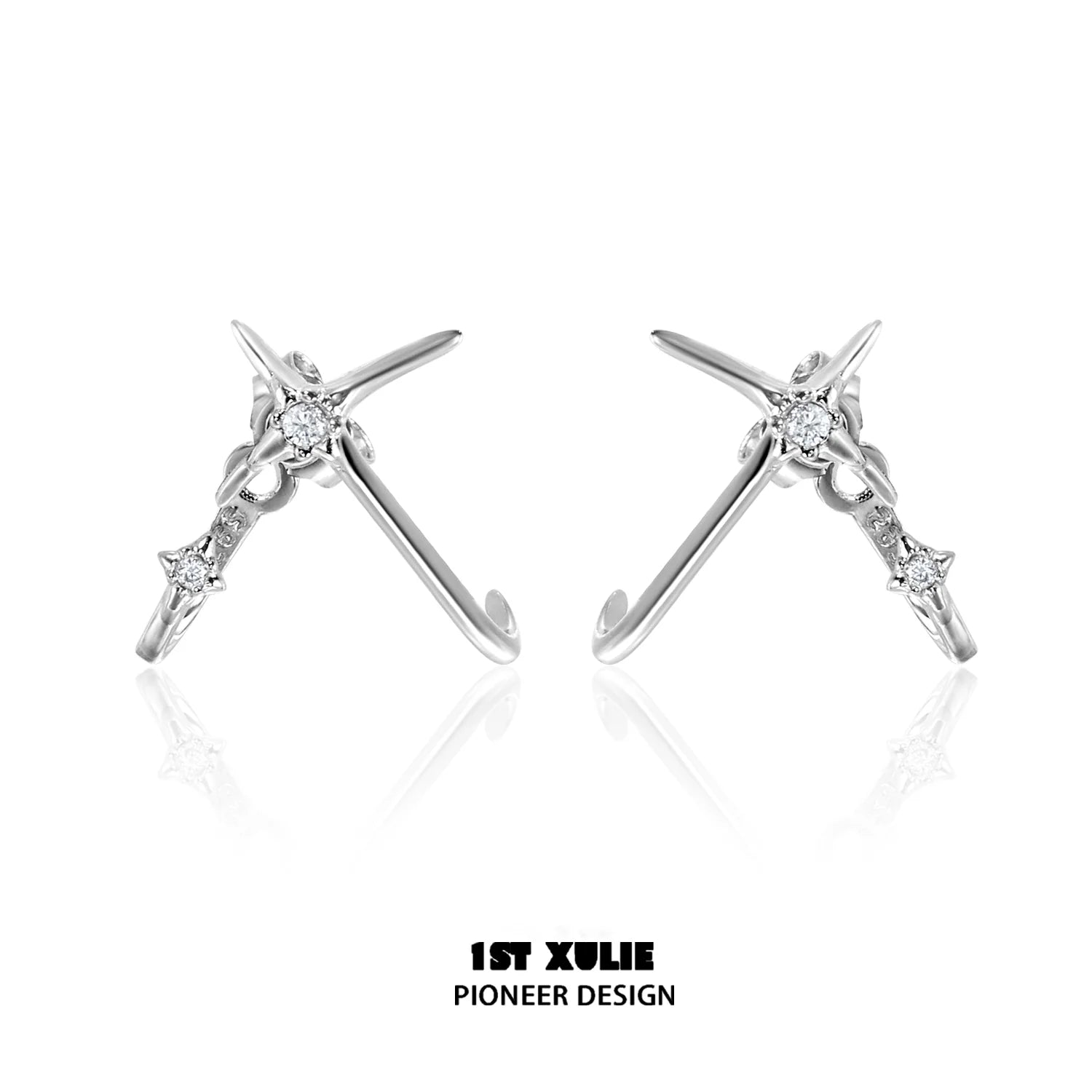 Elegant unique zircon stud earrings with a modern design for stylish accessories