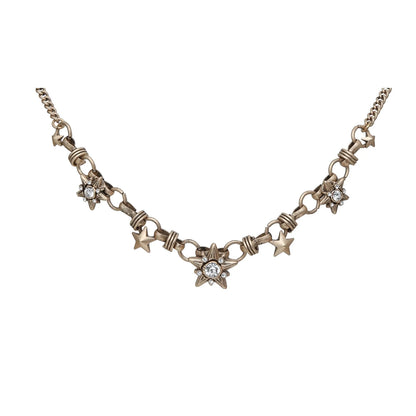 Vintage starlight pendant necklace featuring sparkling stars and elegant design for a classic look