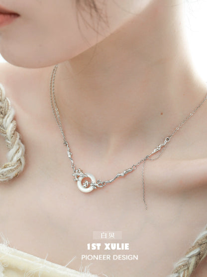Y2K bunny necklace from 1STXULIE with a unique design and silver finish